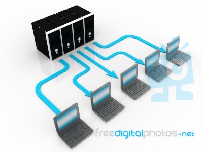 Computer Network Stock Image