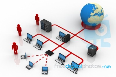 Computer Network Stock Image