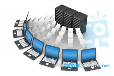 Computer Network Stock Image