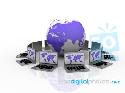 Computer Network Stock Image