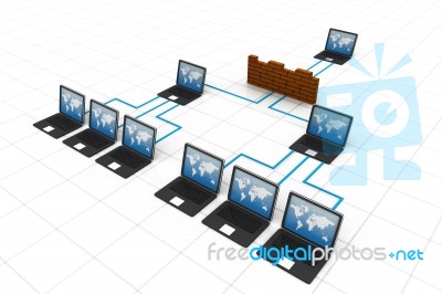 Computer Network And Internet Communication Concept Stock Image