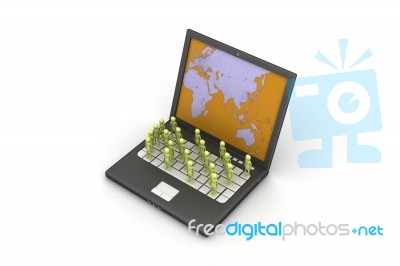 Computer Network Concept Stock Image