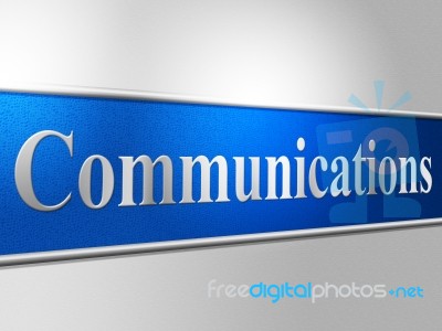 Computer Network Represents Global Communications And Chatting Stock Image