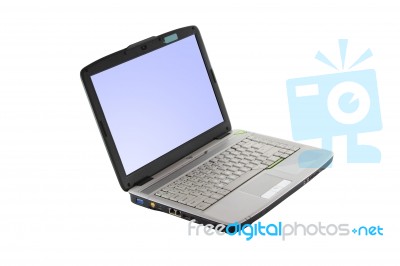 Computer Notebook Stock Photo