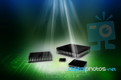 Computer Processor Stock Image