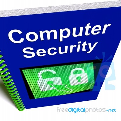 Computer Security Book Stock Image