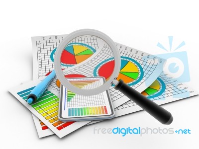 Computer Tablet Showing A Spreadsheet Stock Image