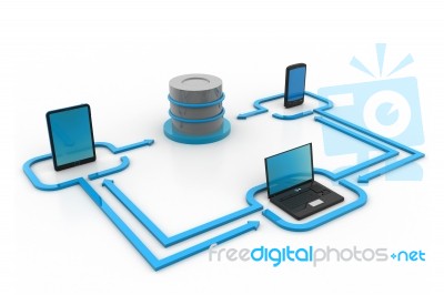 Computing Data Network Stock Image