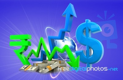 Concept Of Currency Converting Stock Image