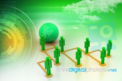 Concept Of Global Business Network Stock Image