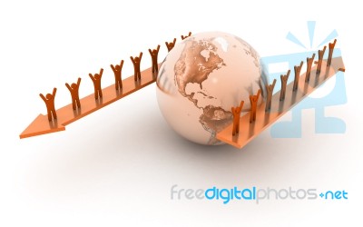 Concept Of Global Business Network Stock Image