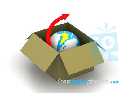 Concept Of World Delivery Stock Image