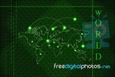 Concept Of World Map Stock Image