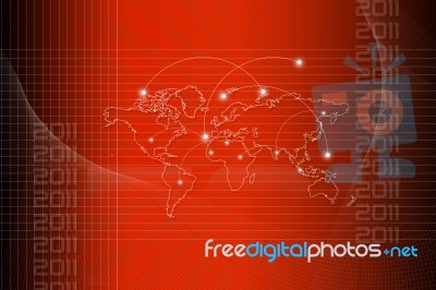 Concept Of World Map Stock Image