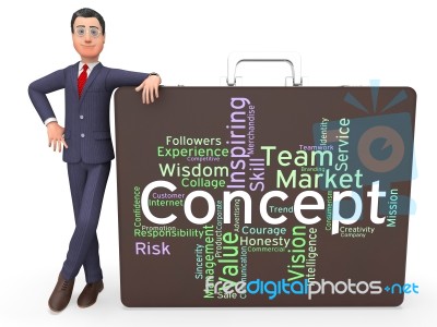 Concept Word Shows Invention Thoughts And Ideas Stock Image