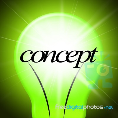 Concepts Concept Indicates Thoughts Invention And Theory Stock Image