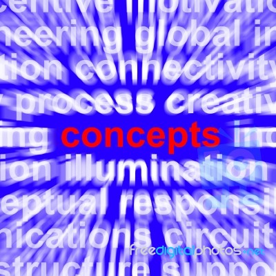 Concepts Word Stock Image