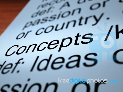 Concepts Word Stock Photo