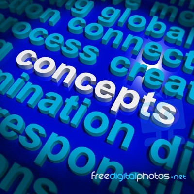 Concepts Word Stock Image