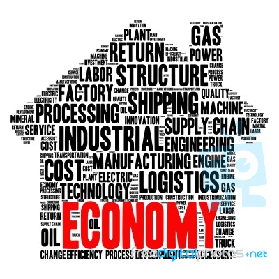 Conceptual Industrial Or Logistics Text Word Cloud Tagcloud Stock Image