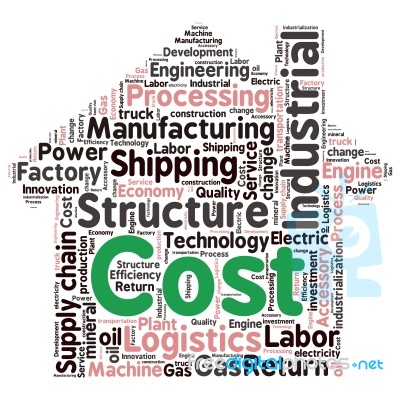 Conceptual Industrial Or Logistics Text Word Cloud Tagcloud Stock Image