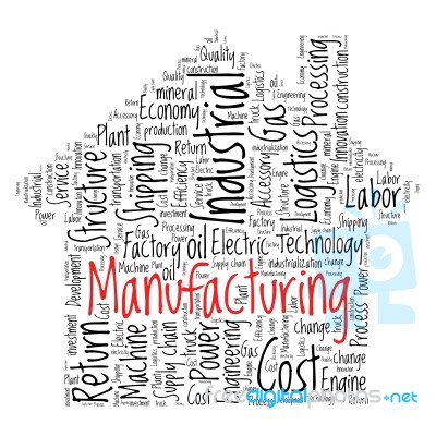 Conceptual Industrial Or Logistics Text Word Cloud Tagcloud Stock Image