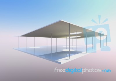 Conceptual Modern Building Stock Image