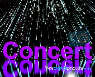 Concert Word Stock Image