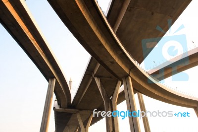 Concrete Bridge Stock Photo