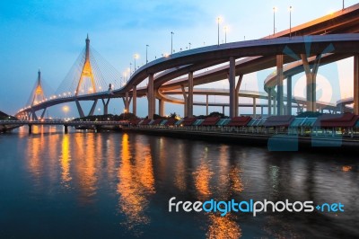 Concrete Bridge Stock Photo