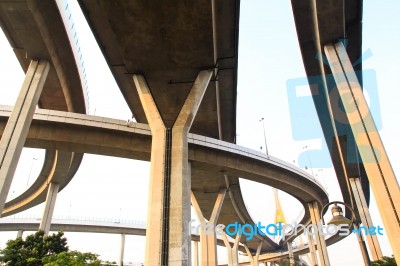 Concrete Bridge Stock Photo