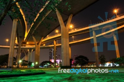 Concrete Bridge Stock Photo