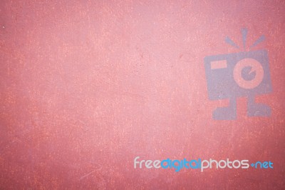 Concrete Wall Background With Red Stock Photo