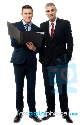 Confident Business People Posing Stock Photo