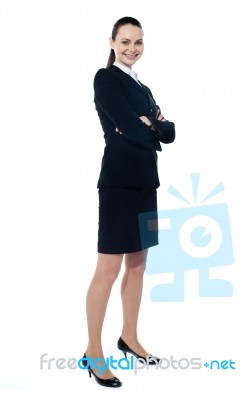 Confident Ceo Posing In Style Stock Photo