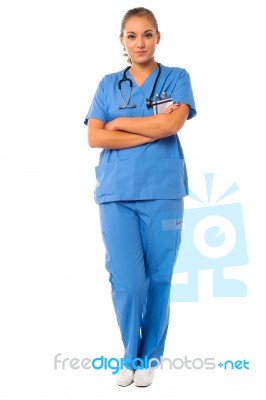 Confident Female Surgeon Stock Photo