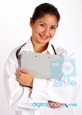 Confident Lady Doctor Stock Photo