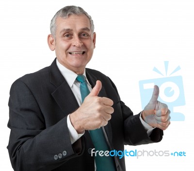 Confident Mature Businessman Stock Photo