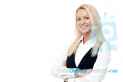 Confident Middle Aged Woman Stock Photo