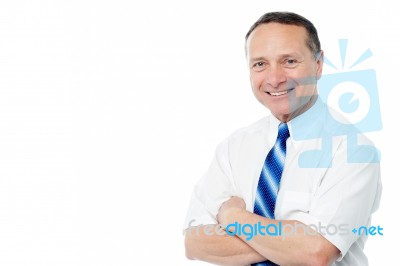 Confident Senior Businessman Stock Photo