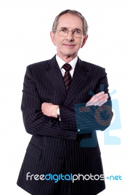 Confident Senior Businessman Stock Photo