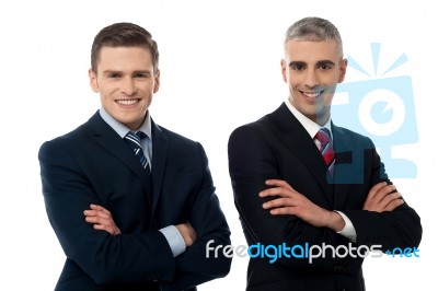 Confident Young Businessmen Isolated On White Stock Photo