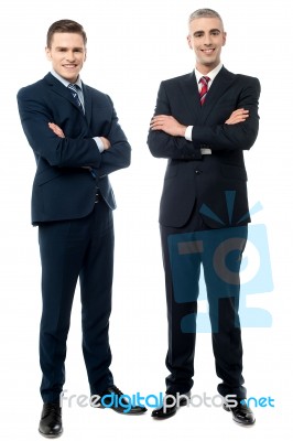 Confident Young Businessmen Isolated On White Stock Photo