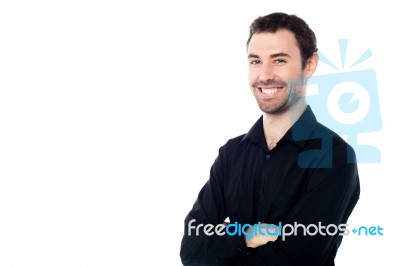 Confident Young Casual Guy Stock Photo