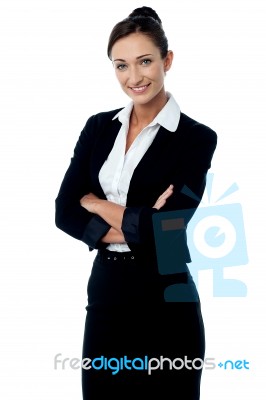 Confident Young Corporate Woman Stock Photo