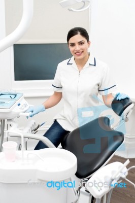 Confident Young Female Orthodontist Stock Photo