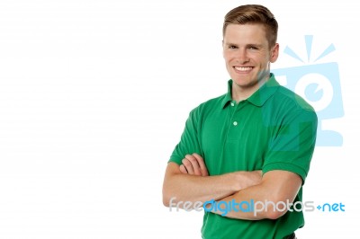 Confident Young Handsome Man Stock Photo