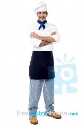 Confident Young Male Chef Stock Photo