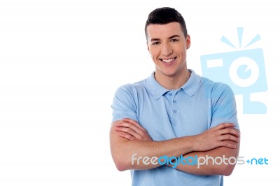 Confident Young Smart Guy Stock Photo