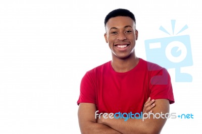 Confident Young Smart Guy Stock Photo